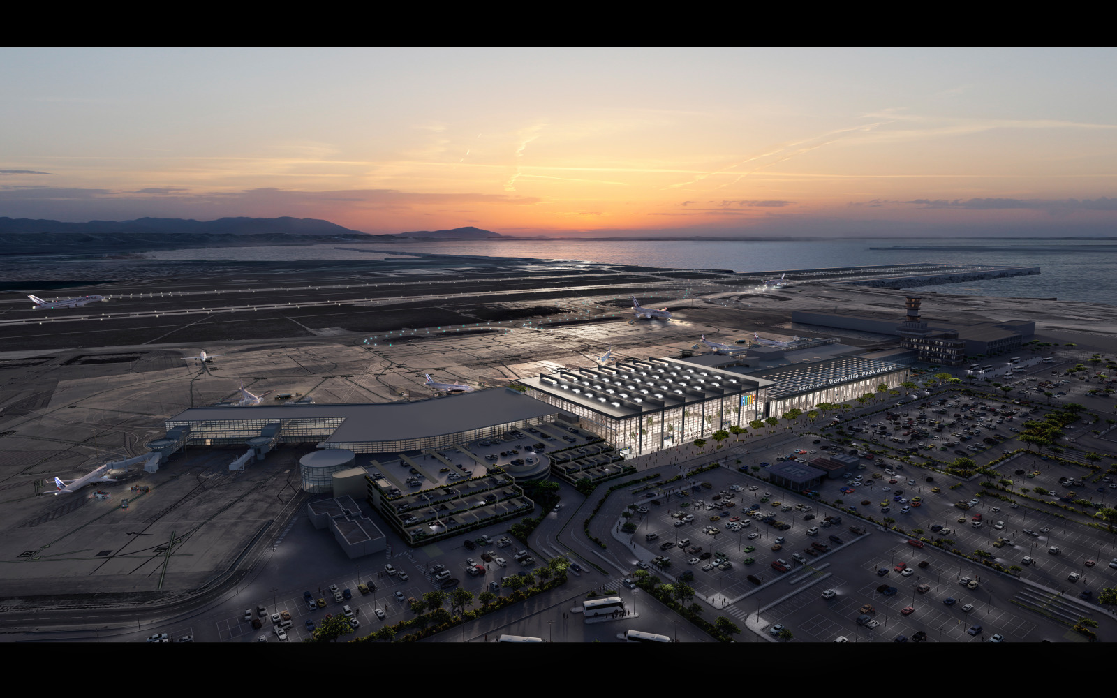   Demande de permis de construire pour l'extension de l'aéroport Aéroport Marseille Provence comprenant la création d'un coeur d'aérogare et le 