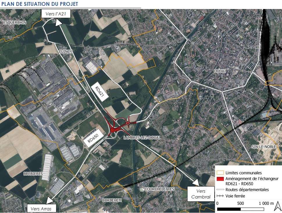   Echangeur Lambres lez Douai