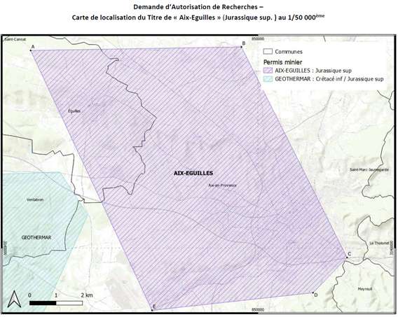   Enquête publique relative à la demande d’autorisation de recherche d’un gîte géothermique à l’Urgonien (crétacé inférieur) et au Malm (jurassique supé