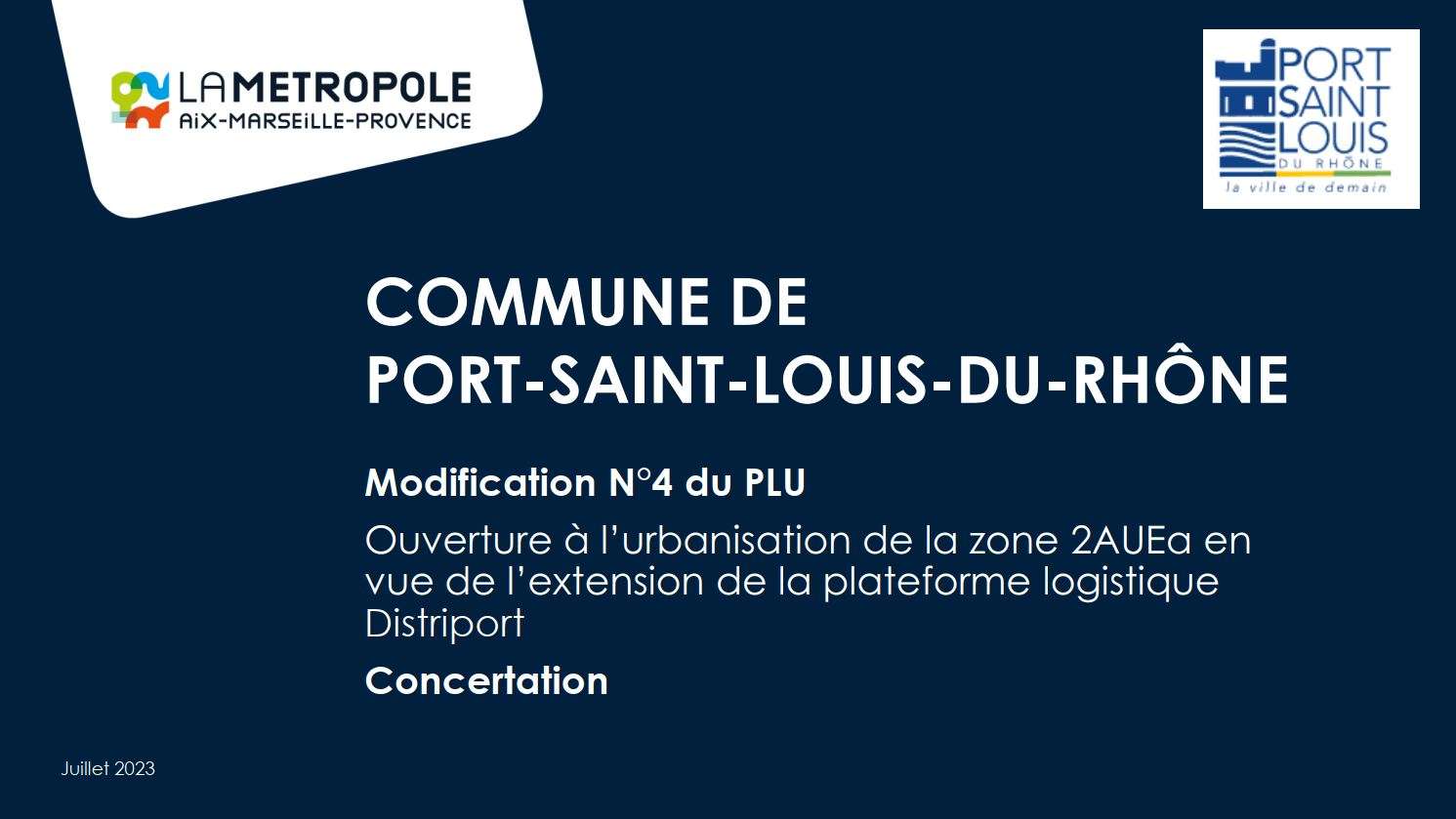   Modification N°4 du PLU de Port Saint Louis du Rhône