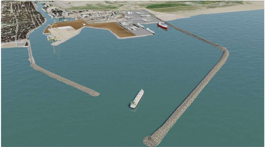  Modification du sea line DN400 dû à l'extension de Port la Nouvelle