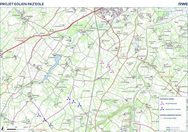   Projet de parc éolien de Paz'eole