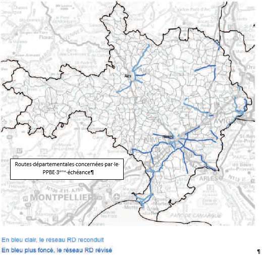   Plan de Prévention du Bruit dans l'Environnement (3ème échéance) du Département du Gard