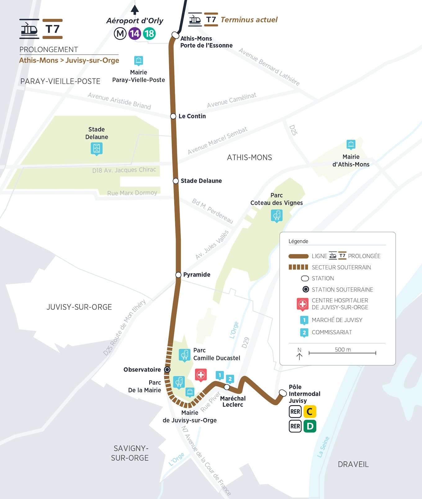   IDF MOBILITES - PROJET D'EXTENSION DE LA LIGNE T7