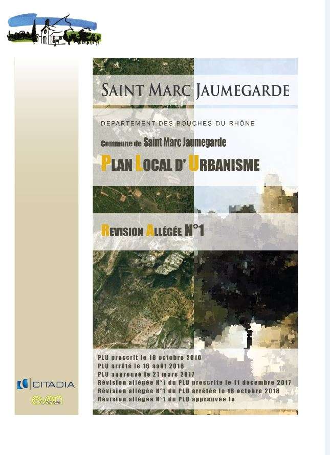   Révision allégée n°1 de la commune de Saint-Marc-Jaumegarde